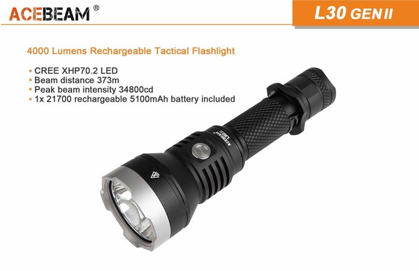 AceBeam L30 Gen II LED Taschenlampe